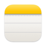 Mac app icon for apple notes